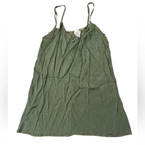 FREE PEOPLE ONE ⭐️ olive mini slip dress/tunic